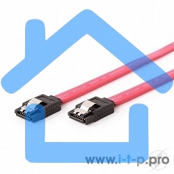 Кабель интерфейсный SATAIII Cablexpert CC-SATAM-DATA, 50см, 7pin/7pin, защелка, пакет