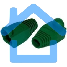 Защитные колпачки для кабеля 6,0мм cat.5, на соединение коннектора с кабелем, зеленый, 100 шт. в пчк