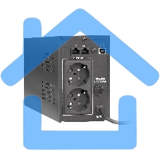 Источник бесперебойного питания ExeGate Power Smart ULB-800 LCD 800VA, черный, 2 евророзетки, USB