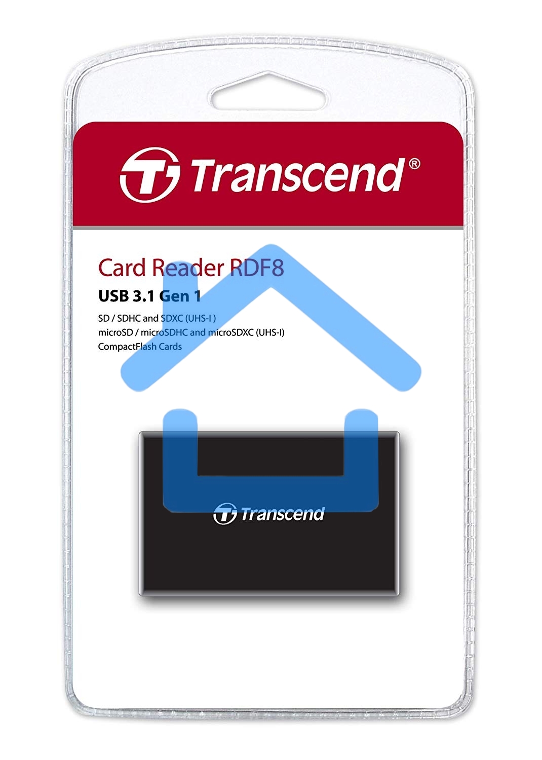 Считыватель карты памяти Transcend USB 3.0 Transcend All-in-1 Multi Card Reader, черный