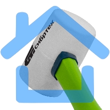 Киянка СИБРТЕХ резиновая, 225г белая резина, фибергласовая рукоятка 11166