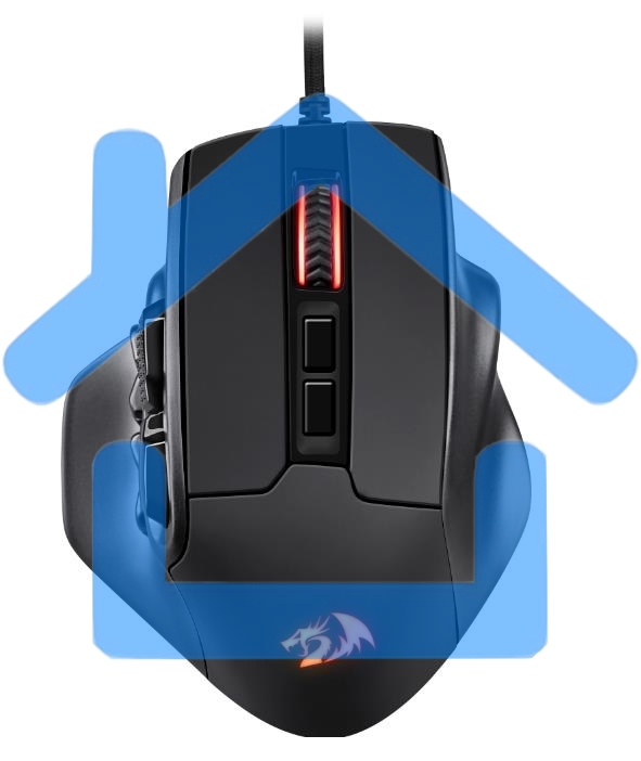 Мышь проводная REDRAGON Aatrox черный, 12400 dpi, USB, кнопки - 15