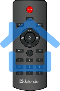 Портативная акустика Defender Rage 50 Вт Light/BT/FM/USB/LED/TWS черный