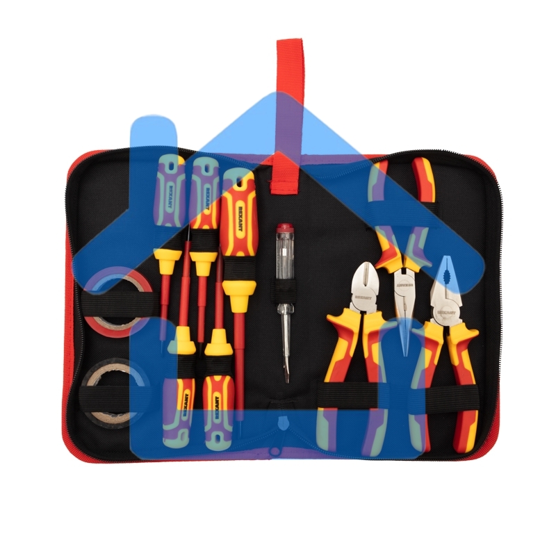 Набор диэлектрического инструмента Rexant RI-02, 11 предметов, до 1000 В, тканевый пенал