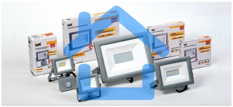 Прожектор Iek LPDO702-30-K03 СДО 07-30Д светодиодный серый с ДД IP44 IEK