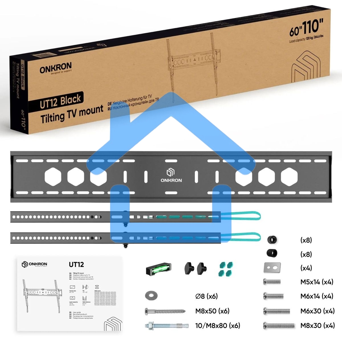 Кронштейн для телевизора ONKRON UT12 черный 60