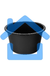 Таз Сибртех строительный круглый, черный, 30л, Россия 81455