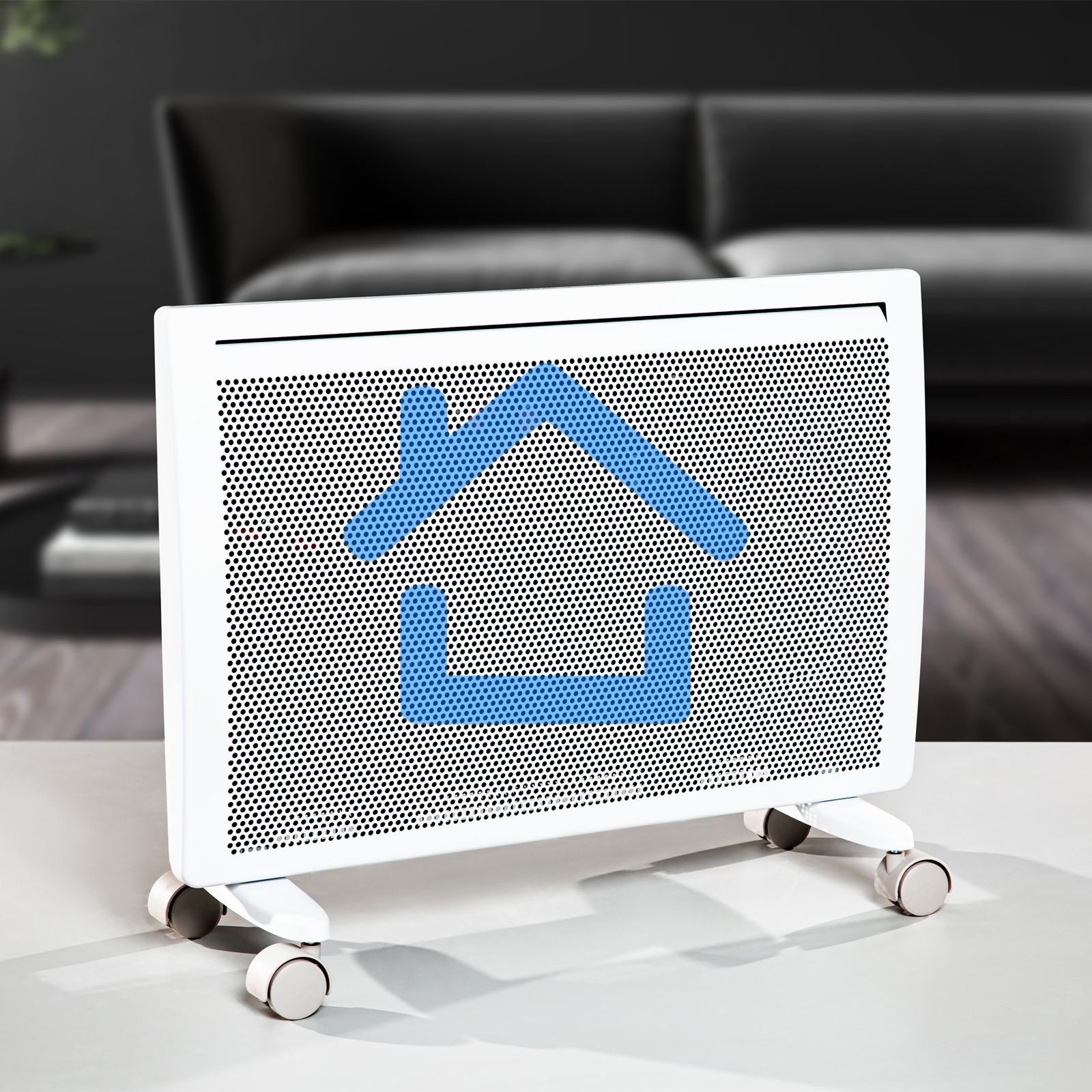 Конвектор гибридный Denzel HybridX-1500 белый, 1500 Вт, 25 м2, термостат, дисплей