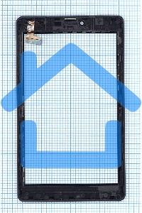 Сенсорное стекло (тачскрин) для Irbis TZ743 REV2, черное с рамкой