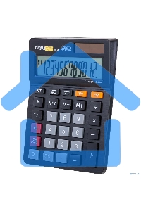 Калькулятор настольный Deli EM01320 черный 12-разр.