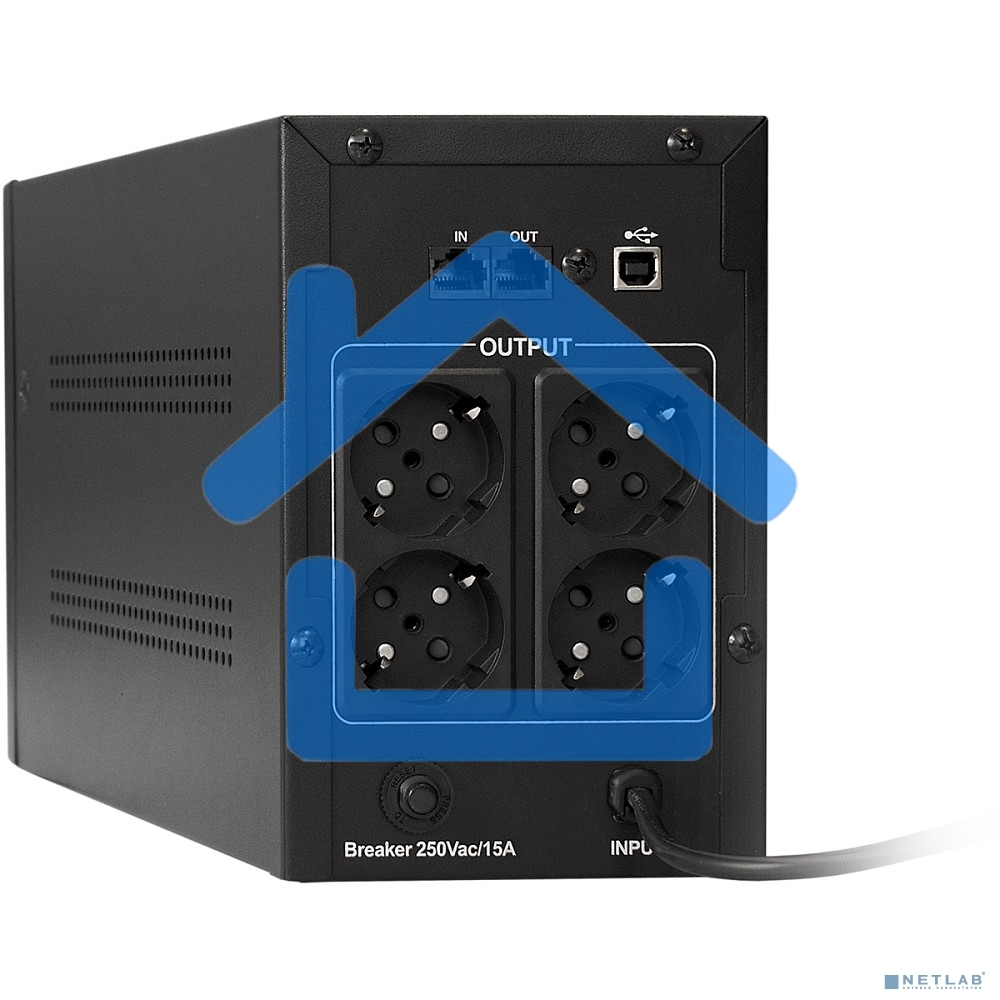 Источник бесперебойного питания ExeGate SpecialPro Smart LLB-1200.LCD.AVR.4SH.USB <1200VA/750W, LCD, AVR, 4*Schuko, USB, черный>