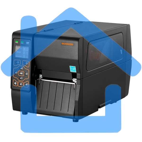 Принтер этикеток термотрансферный Bixolon XT3-43 300 dpi, 152 мм/сек, Serial, USB, Ethernet, WLAN, черный