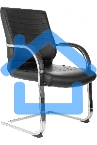 Кресло компьютерное Бюрократ T-8010-LOW-V/BLACK черный, искусственная кожа