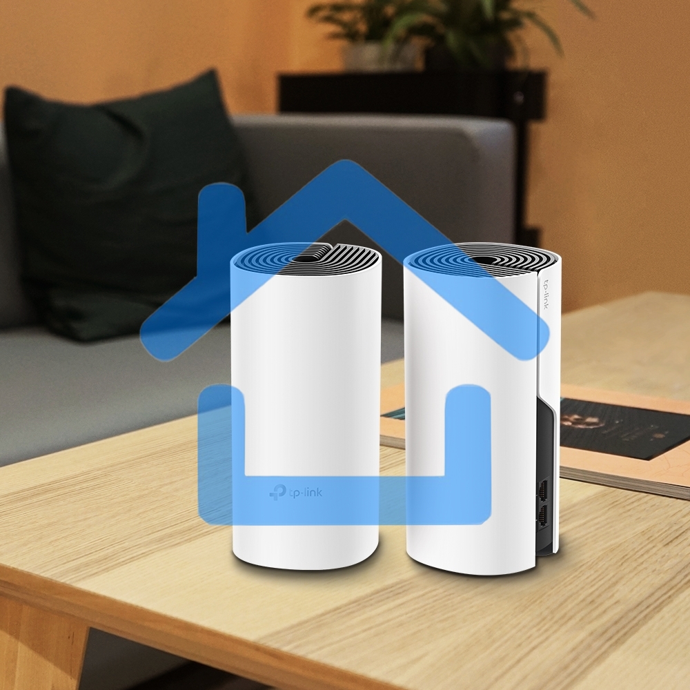 Роутер беспроводной TP-Link DECO M4 (DECO M4(2-PACK)) AC1200 10/100/1000BASE-TX (упак.:2шт)