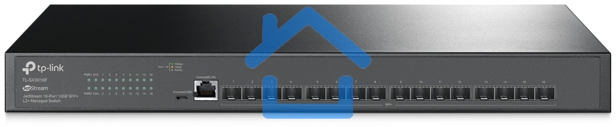 Коммутатор TP-Link JetStream 16-Port 10GE SFP+ L2+ Managed Switch PORT: 16× 10G SFP+ Slots