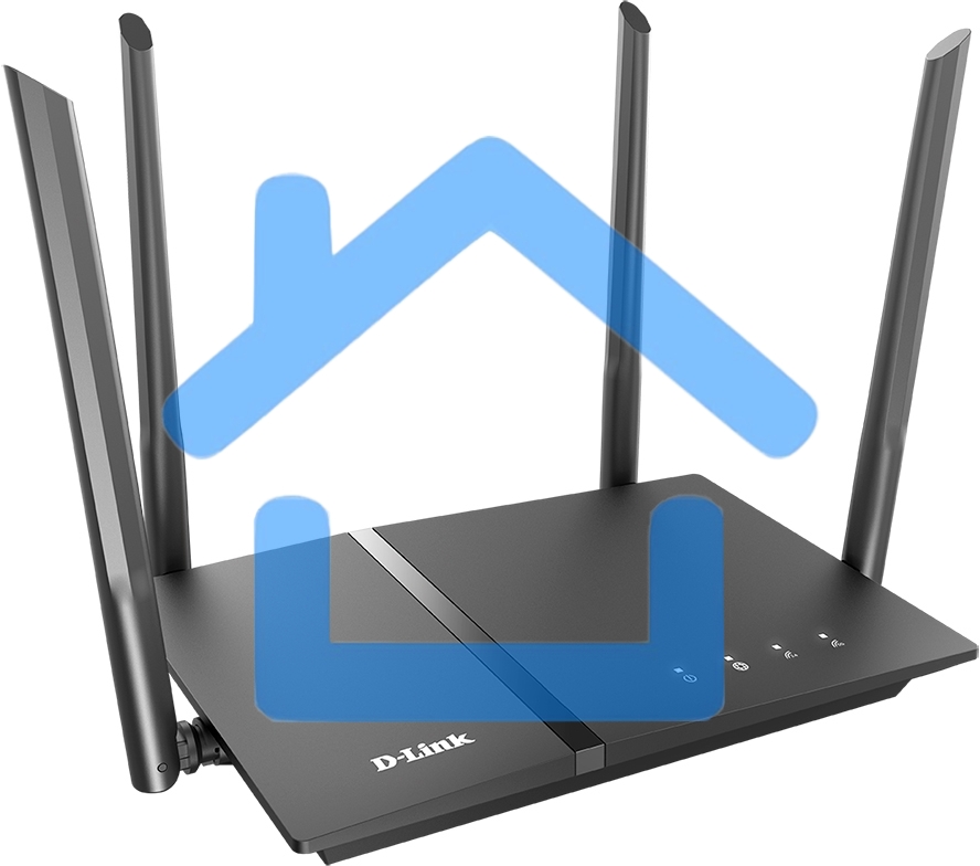 Роутер D-Link DIR-1260/RU/R1A, Wireless AC1200 2x2 MU-MIMO Dual-band Gigabit Router with 1 10/100/1000Base-T WAN port, 4 10/100/1000Base-T LAN ports and 1 USB port.802.11b/g/n/ac compatible, up to 300 Mbps