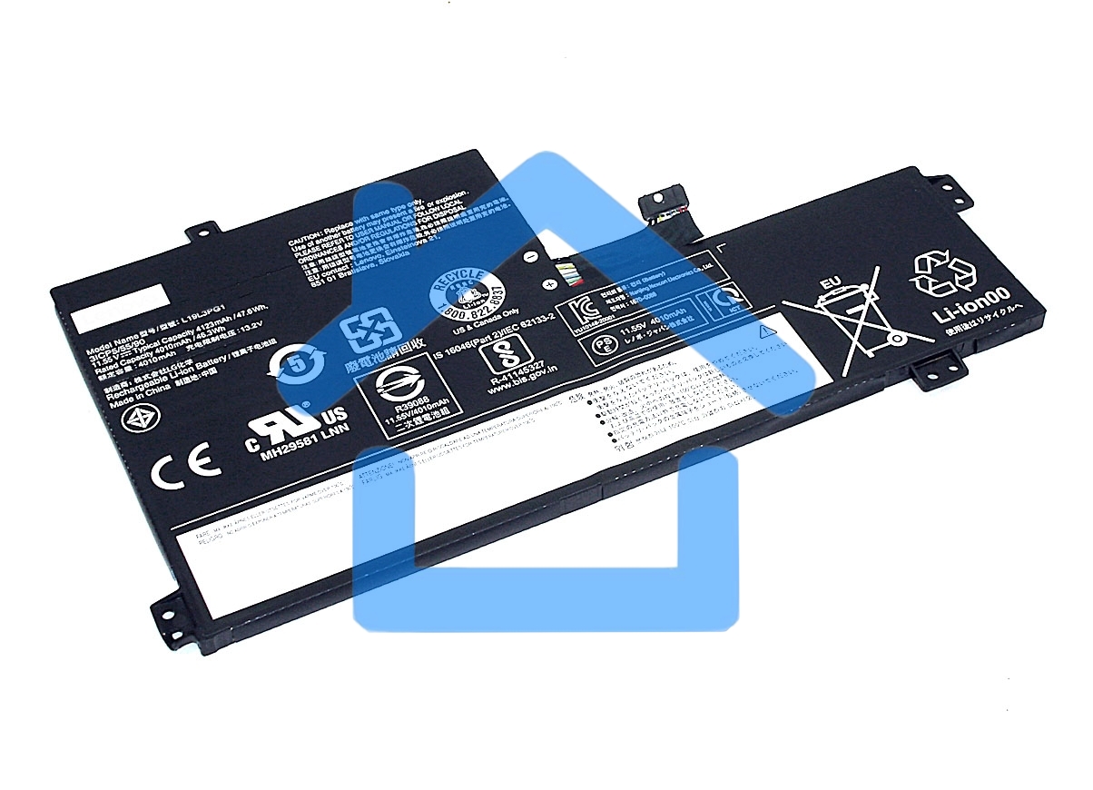 Аккумуляторная батарея для ноутбука Lenovo L19L3PG1 11.55V 4123mAh
