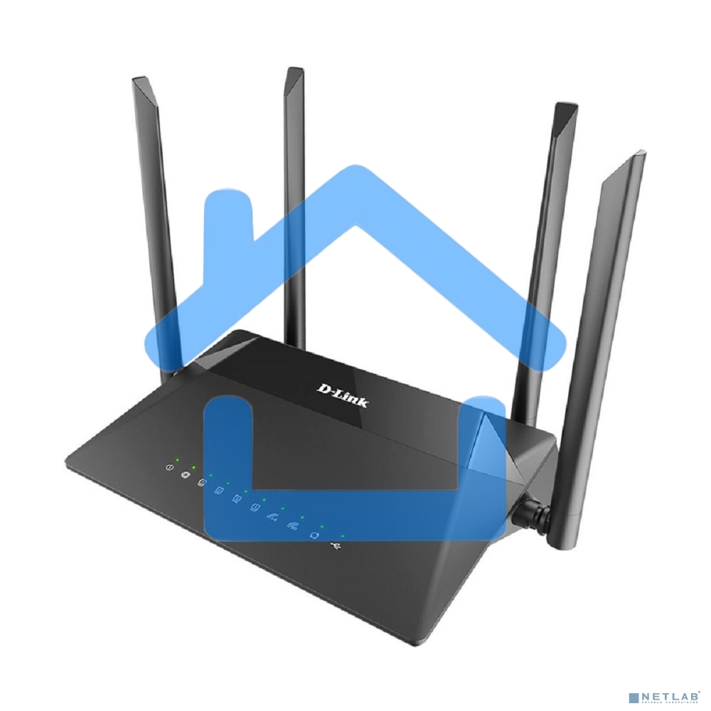 Беспроводной двухдиапазонный гигабитный маршрутизатор D-Link DIR-853/URU/R3A AC1300 Wave 2 с поддержкой технологии MU-MIMO, 3G/LTE и USB-портом 3.0