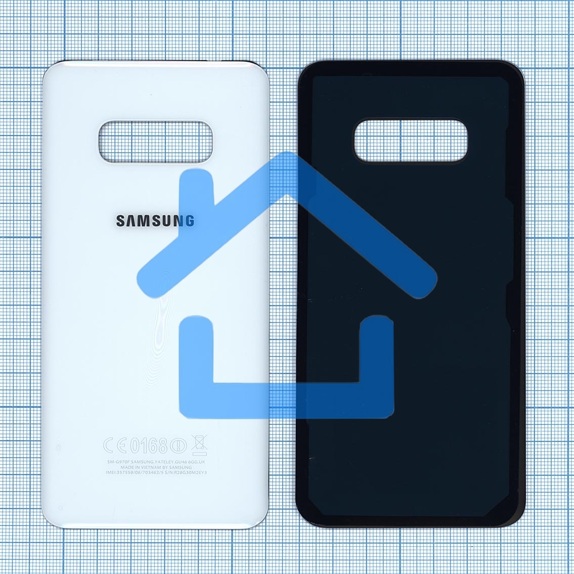Задняя крышка для Samsung G970 Galaxy S10E белый