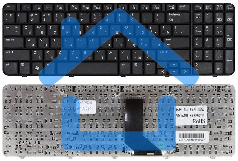 Клавиатура для ноутбука HP Pavilion G60 Compaq Presario CQ60 черная
