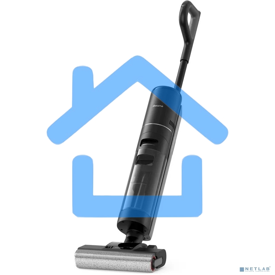 Пылесос моющий Dreame Wet and Dry Vacuum H12 Pro серый, питание от аккумулятора, 300 Вт, уборка влажная/сухая, пылесборник 0,9 л, работа от АКБ max - 35 мин