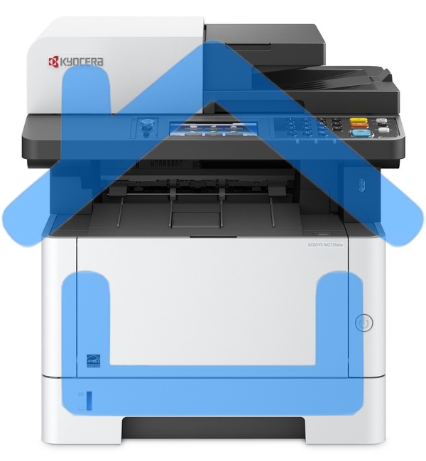 МФУ лазерное Kyocera Ecosys M2735dw (1102SG3NL0), A4, ч/б, печ. до 35 стр/мин., скан. до 40 стр/мин. (ч/б) 16 стр/мин. (цвет), 1200 x 1200 dpi (печать) 600x600dpi (скан.), USB, RJ-45, Wi-Fi, Air Print