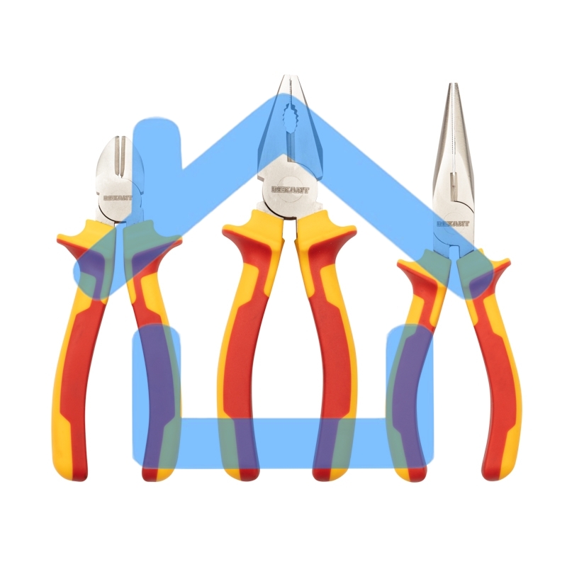 Набор диэлектрического инструмента Rexant RI-02, 11 предметов, до 1000 В, тканевый пенал