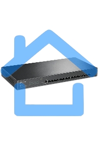 Коммутатор TP-Link JetStream 16-Port 10GE SFP+ L2+ Managed Switch PORT: 16× 10G SFP+ Slots