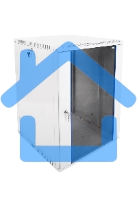 Шкаф телеком. ЦМО настенный разборный 18U (600х650) дверь стекло, черный