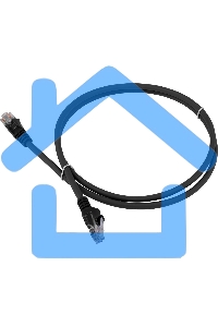 Патч-корд LANMASTER LSZH UTP кат.6, 1.0 м, черный