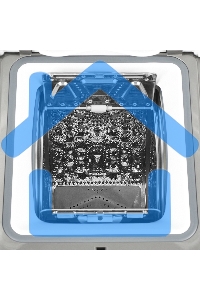 Стиральная машина Maunfeld SILVER MFWM127ISSL серебристый, загрузка вертикальная 7 кг, 1200 об/мин., класс: А+++