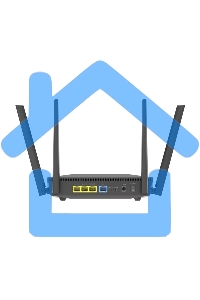 Роутер беспроводной Asus RT-AX52 AX1800 10/100/1000BASE-TX черный