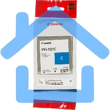 Картридж струйный Canon PFI-107C (6706B001) голубой (130 мл) для Canon iP F680/685/780/785