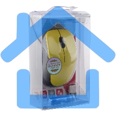 Мышь беспроводная Gembird MUSW-360-LM желтый, 1000 dpi, радиоканал, USB, кнопки - 3