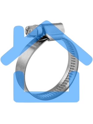 Хомут червячный Rexant 16-27/12-0,8мм, нержавеющая сталь W2, (50 шт/уп)