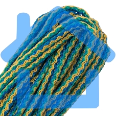 Шнур вязаный полипропиленовый Сибртех 93950 с сердечником, разноцветный, 4 мм, L 20 м, Россия
