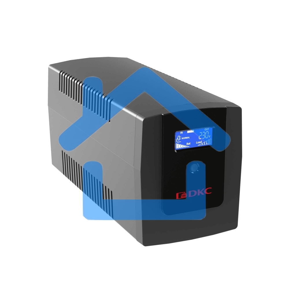 Источник бесперебойного питания ИБП Info LCD 1500В.А IEC C13 (4) USB + RJ45 DKC INFOLCD1500I