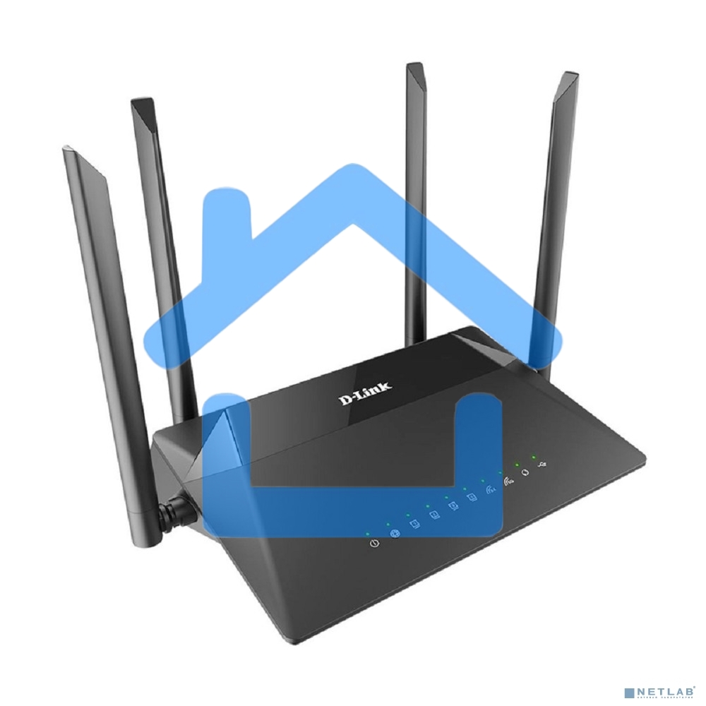 Беспроводной двухдиапазонный гигабитный маршрутизатор D-Link DIR-853/URU/R3A AC1300 Wave 2 с поддержкой технологии MU-MIMO, 3G/LTE и USB-портом 3.0