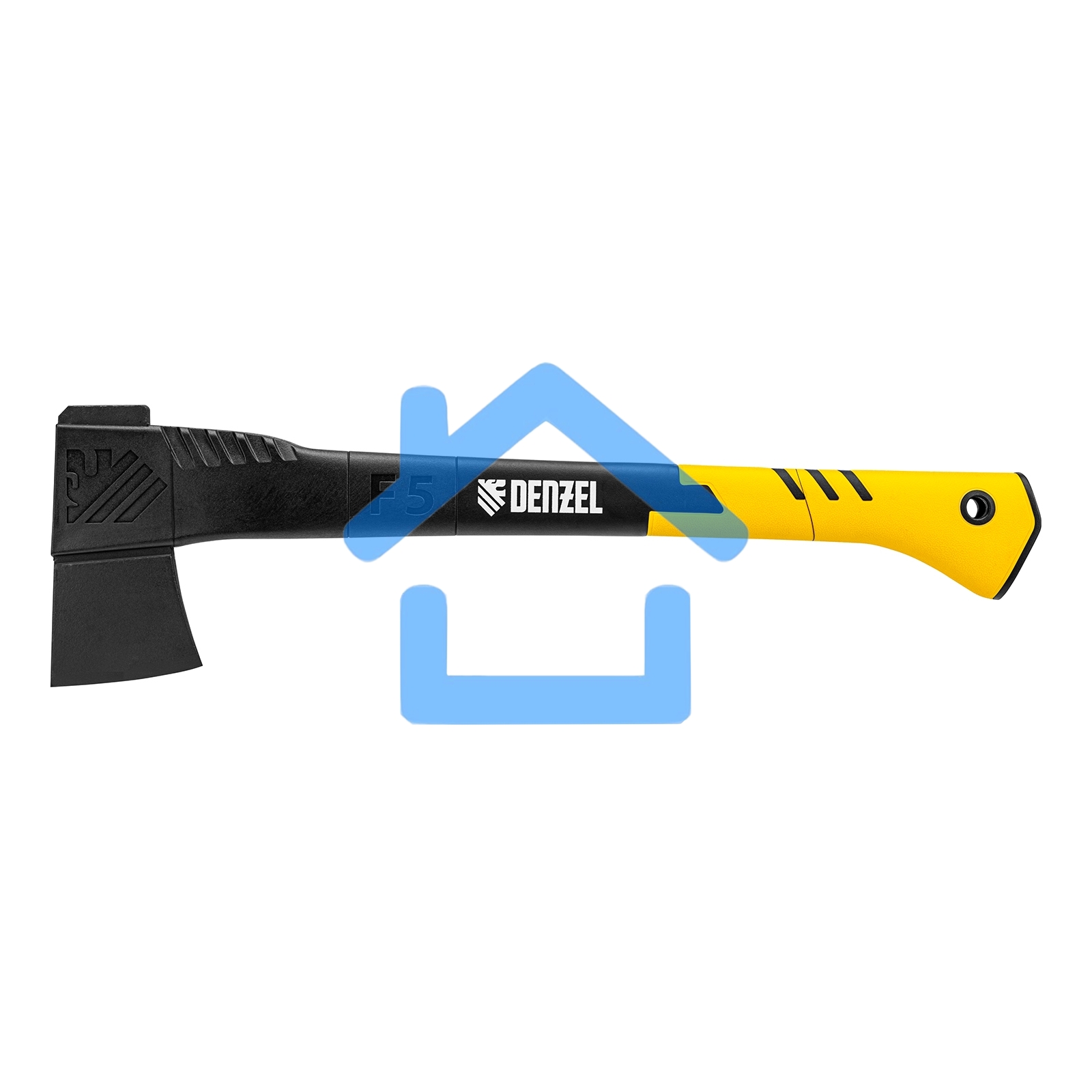 Топор-колун Denzel 21432 F5, 1100 гр, двухкомпонентная рукоятка, 500 мм