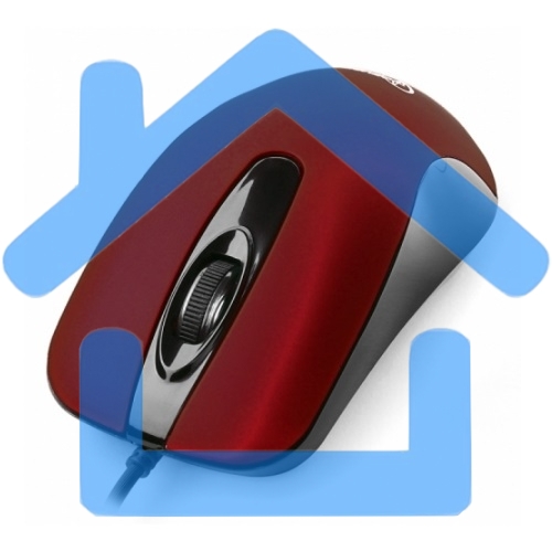 Мышь проводная Gembird MOP-400-R красный, 1000 dpi, USB, кнопки - 3