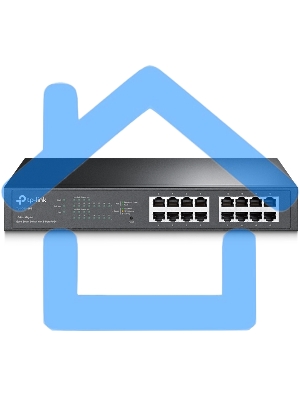 Коммутатор TP-Link SMB TL-SG1016PE Easy Smart гигабитный 16-портовый коммутатор с 8 портами PoE+