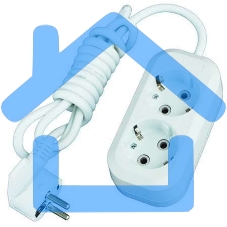 Удлинитель Universal Е-302 5м ПВС 3*1 2гн. с/з