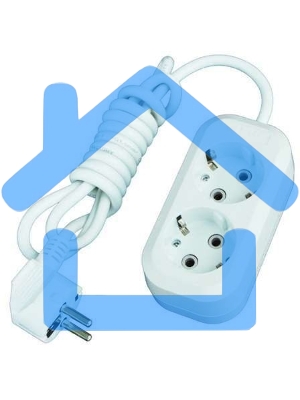 Удлинитель Universal Е-302 5м ПВС 3*1 2гн. с/з