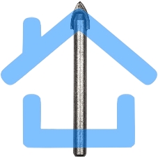 Сверло Kranz по стеклу и кафелю 10 мм