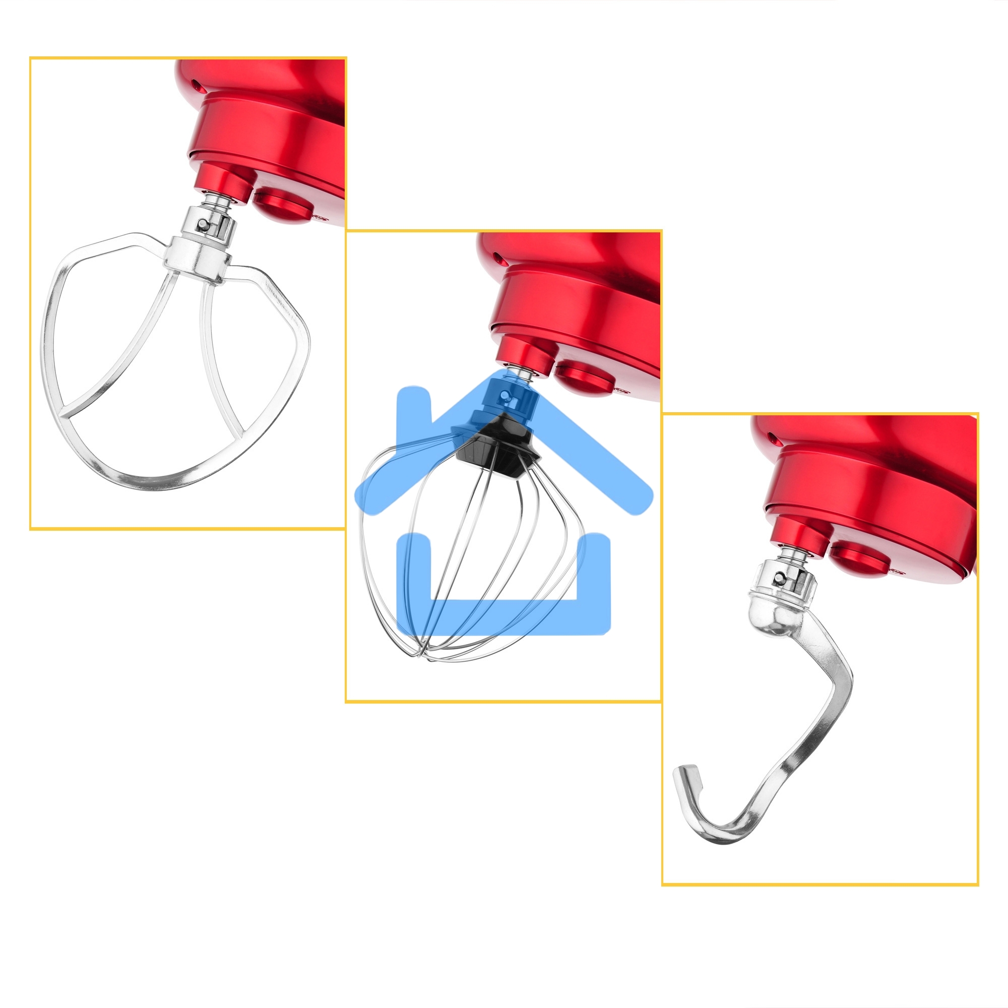 Миксер планетарный Hyundai HYM-S6451 1300Вт красный