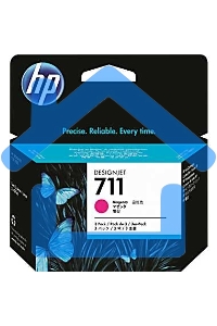 Картридж струйный HP №711 CZ135A пурпурный x3уп. для HP DJ T120/T520