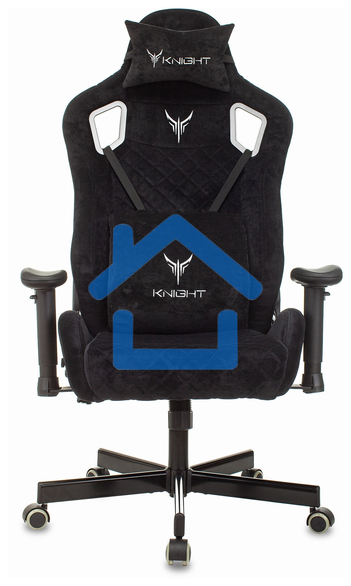 Кресло игровое Бюрократ Knight Outrider Light-20 черный с подголов. крестовина металл