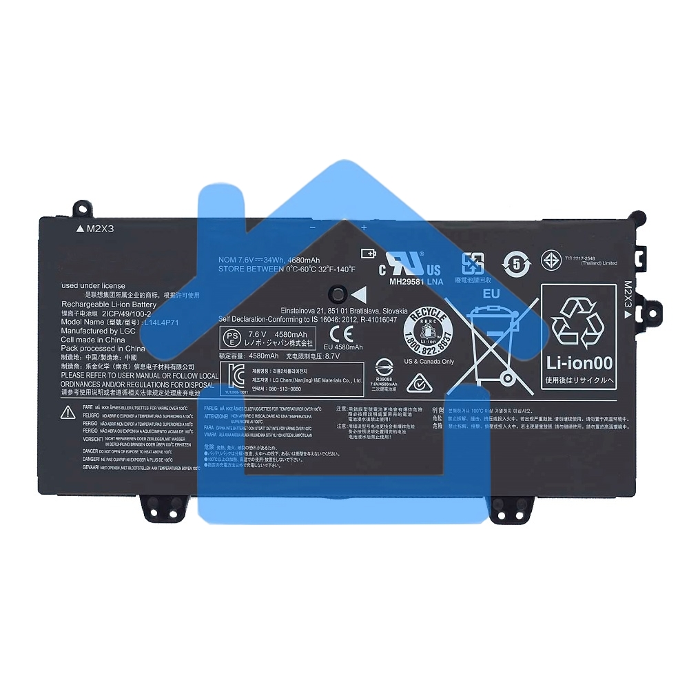 Аккумуляторная батарея для ноутбука Lenovo Yoga 3 11 80J87.6V 34Wh
