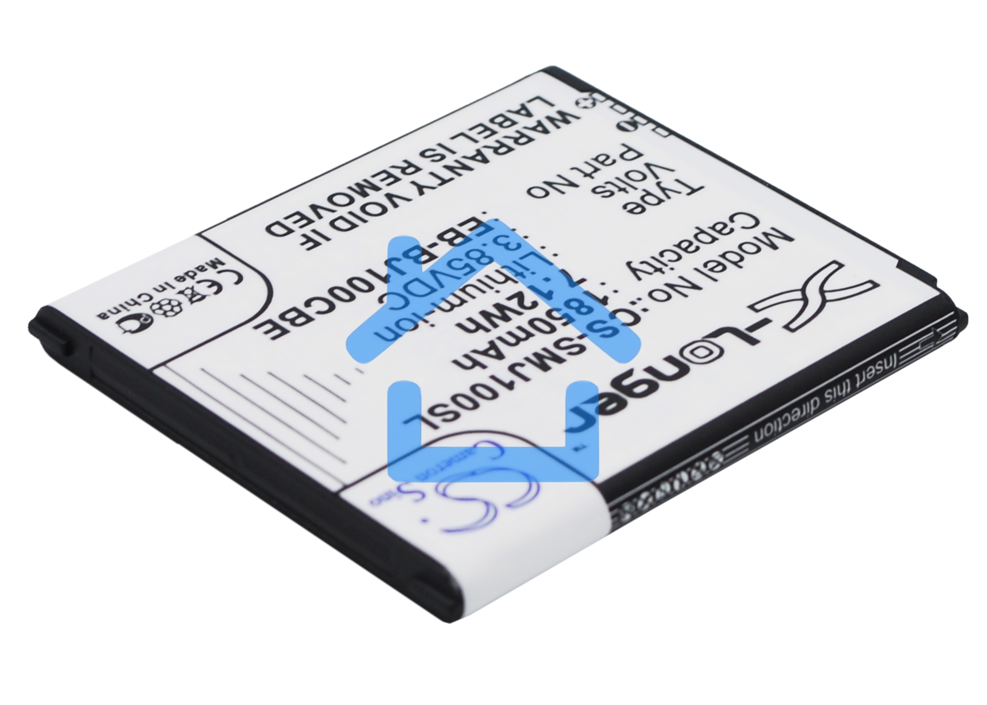 Аккумулятор CameronSino CS-SMJ100SL EB-BJ100BBE, EB-BJ100BCE для Samsung Galaxy J1 SM-J100F 3.85V / 1850mAh