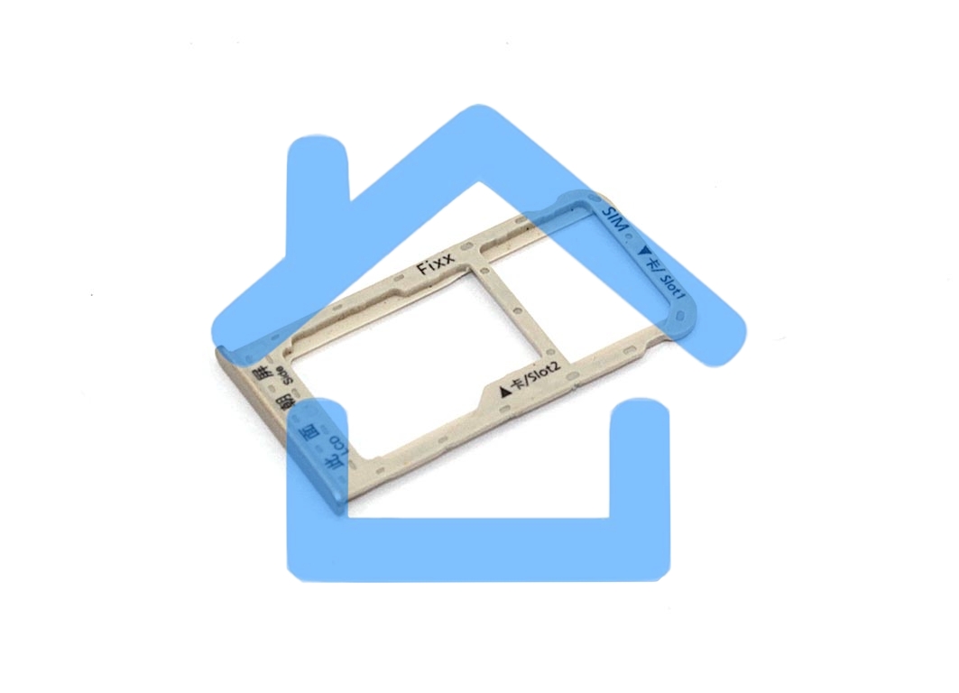 Лоток для SIM-карты Huawei Enjoy 7S золотой